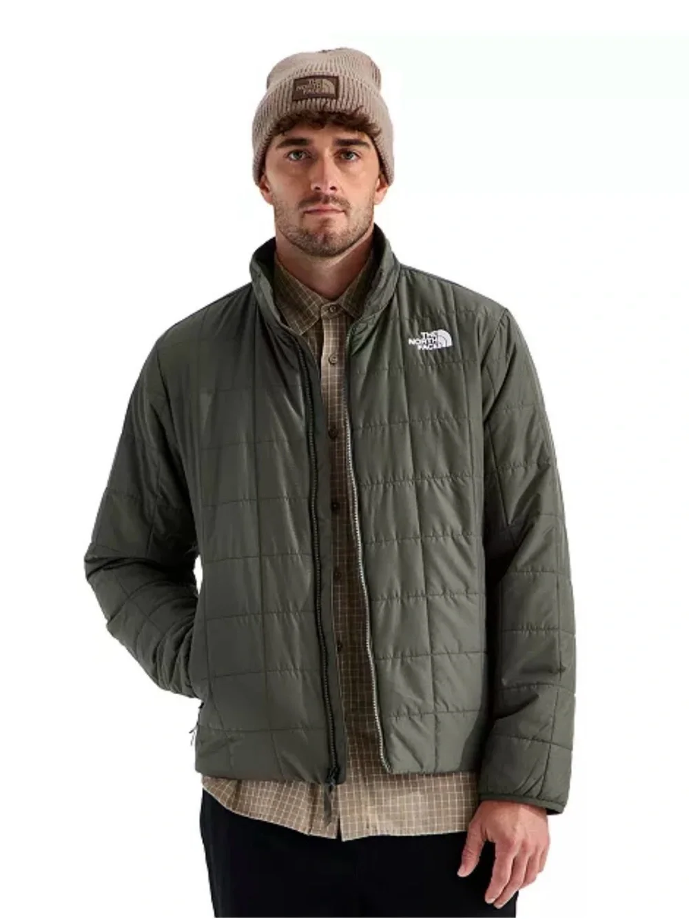 The North Face Men's Junction Insulated in New Taupe Green Puffer Jacket